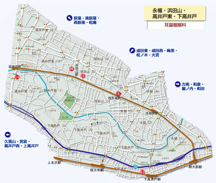 永福・浜田山・高井戸東・下高井戸